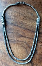 Bijou ethnique vintage: ancien beau collier en argent - Inde   CA06