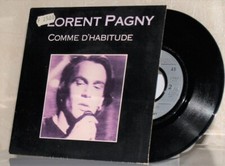 FLORENT PAGNY 45 tours "comme D'Habitute" (+ Instrumental Piano)