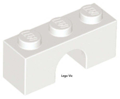 Lego 4490 arch 1x3 white - 4490, x8