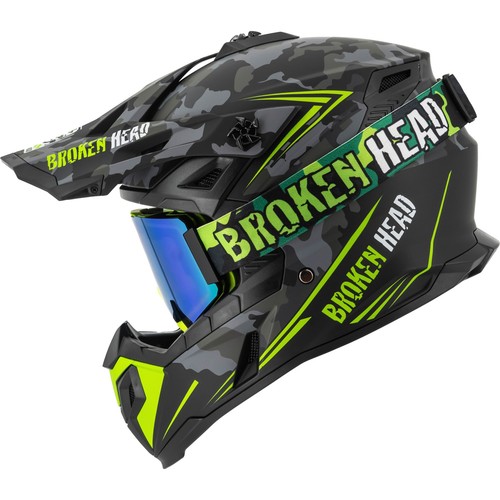 Casque cross brisé squadron - casque,