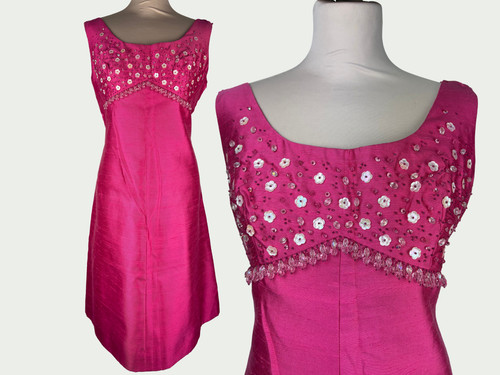 Robe soirée rose vintage - soirée,