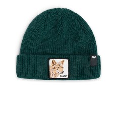 Goorin Bros. Le Bonnet Bandit Vert Foncé Unisexe Avec Patch De Kojote
