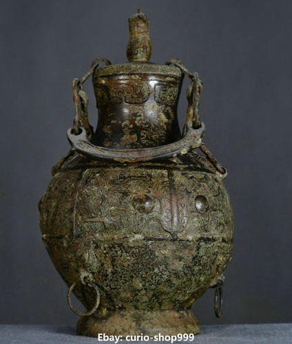 Old bronze ware dynasty - 13.3",