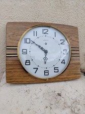 ancienne Horloge VEDETTE Vintage en  Formica année 1970 fonctionne
