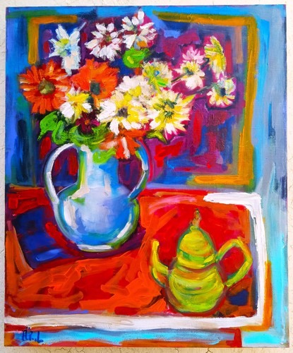 Superbe peinture tableau huile - superbe,