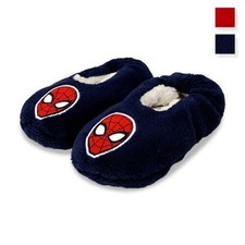 Chaussons Hiver Fermé Marvel Spiderman Antidérapantes Peluche Enfant 5673