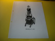 FEUILLET SIMPLE D EPOQUE POMPE A ESSENCE CHAR GEX R 34  - satam boutillon themis