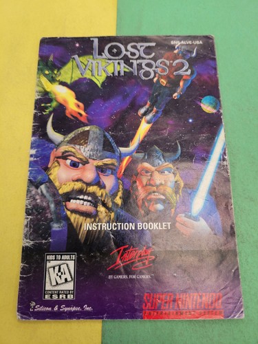 Lost vikings snes manual - 2, snes-