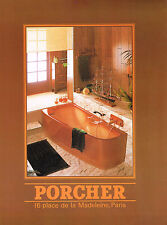 PUBLICITE  1978   PORCHER  sanitaires