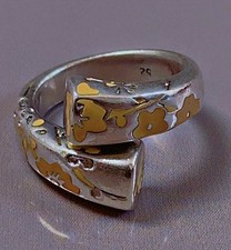 Jolie bague argent Kenzo Paris bague argent massif Kenzo ring silver T52