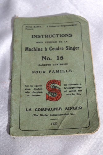 Carnet instructions machine - carnet, d'instructions