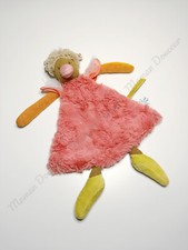 Doudou Plat Zaza La Poule Rose Orange Vert Etoiles Les Tartempois  - Moulin Roty