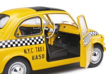 FIAT 500 L 1965 TAXI YELLOW NYC NEW YORK CITY YELLOW SOLIDO S1801407 1:18 NUOVA