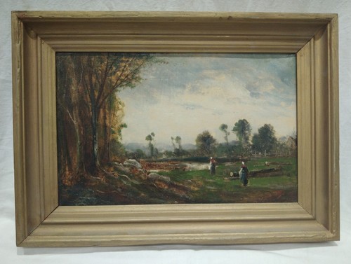 Tableau ancien huile - tableau, sur
