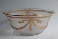 SAINT LOUIS Coupe cristal givré et doré (72942)