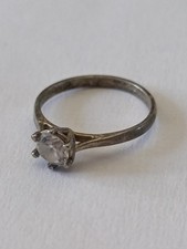 Bague Argent Massif & Pierre à Identifier Taille 51 - 1,5 g Bijoux