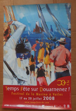 Douarnenez affiche Fanch MOAL  fete de la Marine à voiles 07 2008 non pliée BE