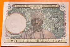 5 Francs AFRIQUE OCCIDENTALE FRANÇAISE 19374 SPL V.9447 901