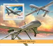 2024 06 - LIBERIA - COMBAT DRONES      1V  complet set    MNH/ **