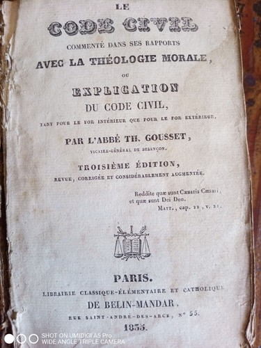 Abbé gousset code civil - gousset,