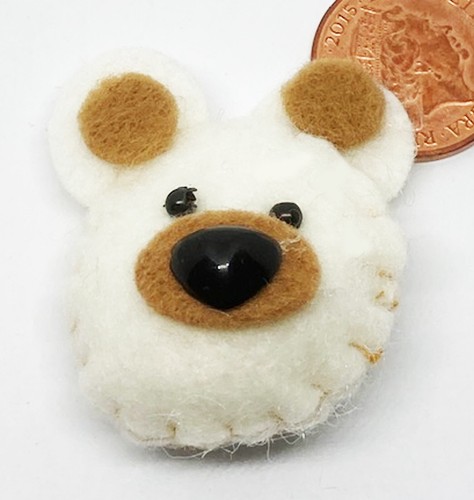 Coussin tête ours - coussin,