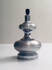 Lampe de salon Design Barbier années 70 acier chromé alu