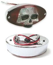 FEU ARRIÈRE CAT EYE SKULL POUR HARLEY-DAVIDSON ET CUSTOM