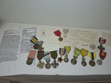 Lot Poilu Morbilhan Medaille Verdun Marne Colo Colonial Tirailleurs