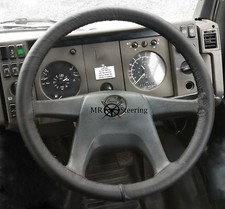 Couvre Volant En Cuir Noir Réel Pour MERCEDES-BENZ 811 814D 1983-1998