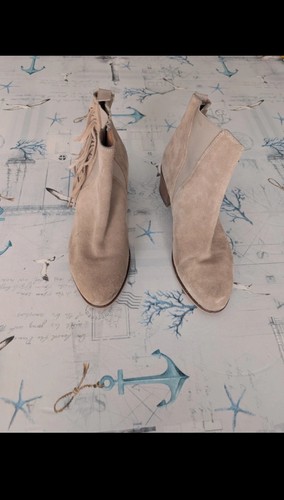 Bottines daim cuir minelli - daim,