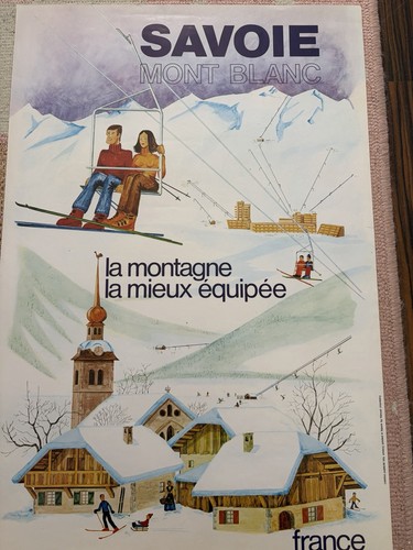 Affiche ancienne savoie mont - ancienne,