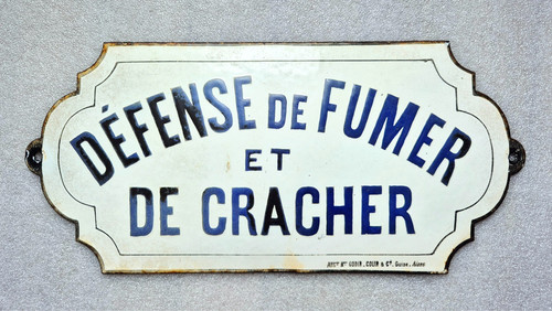 Plaque émaillée utilité - plaque, d'utilité