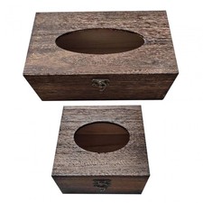Boîte à mouchoirs en bois