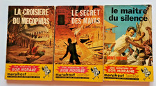 BOB MORANE MARABOUT 1955 N° 62, 66, 146- HENRI VERNES/ MAYAS-MEGOPHIAS-SILENCE