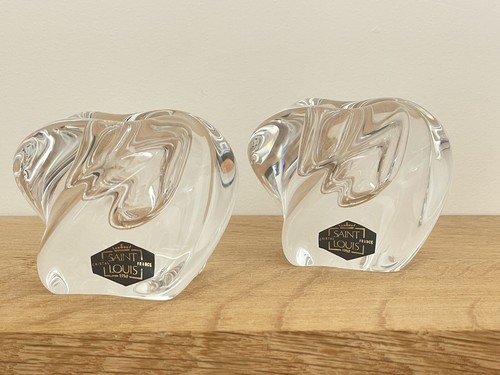 Paire bougeoir cristal - de, en
