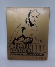 RARE Collector Allemand Or Jeu PC CD Lara Croft Tomb Raider 3 Adventures Goldbox