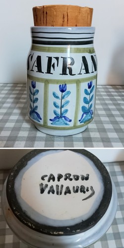 Vintage joli pot safran - vintage:,