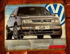Plaque métal vintage golf - vw,