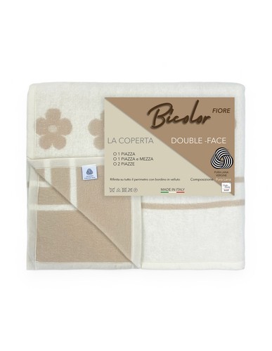 Couverture fiore bicolore - fiore,