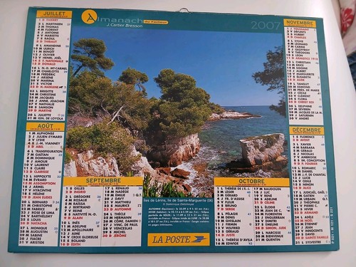 Calendrier almanach facteur - calendrier,