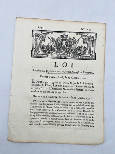 Louis xvi loi relative - à, la