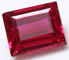Rubis rouge sang de pigeon naturel de 7,70 ct certifié 11 x 9 mm émeraude sup...