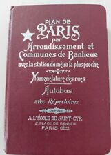 Plan de Paris 1963, arrondissements et communes de banlieue, éditeur Leconte