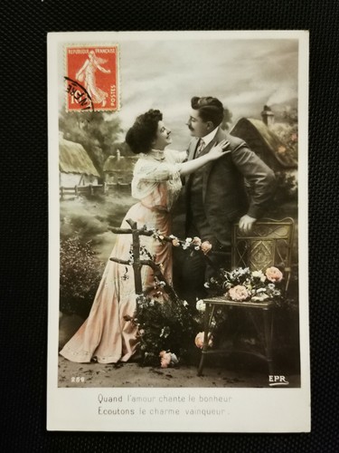 Cpa jeune femme gomme - jeune,