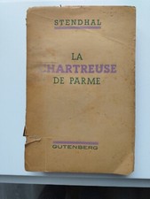 Livre ancien 1946 La Chartreuse de Parme - Stendhal - édité par Gutenberg