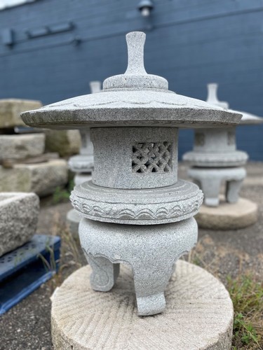 Japanese garden stone lantern