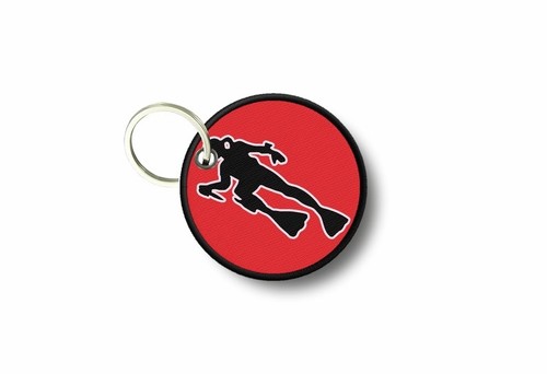 Porte cle cles - clef, brode