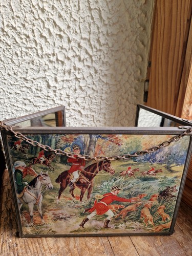 Ancien miroir barbier - de,
