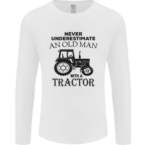 Vieil homme avec tracteur - vieil,