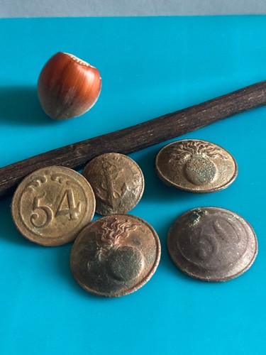 Anciens boutons militaires - 5x,
